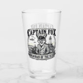 Captain Fox Guardian of Seas Nautical Design タンブラーグラス (裏面)