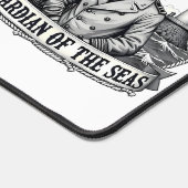 Captain Fox Guardian of Seas Nautical Design デスクマット (コーナー)
