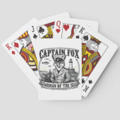 Captain Fox Guardian of Seas Nautical Design トランプ (裏面)
