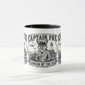 Captain Fox Guardian of Seas Nautical Design マグカップ (中央)