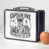 Captain Fox Guardian of Seas Nautical Design メタルランチボックス (インサイチュ)
