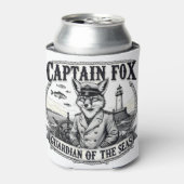 Captain Fox Guardian of Seas Nautical Design 缶クーラー (缶正面)