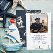 Captain Funeral Invitation Template 招待状