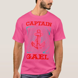 Captain Gael Personalized Name Seaman Boating Trip Tシャツ