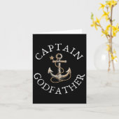 Captain Godfather Boat Sailing Boating Vintage Anc カード (黄色い花)