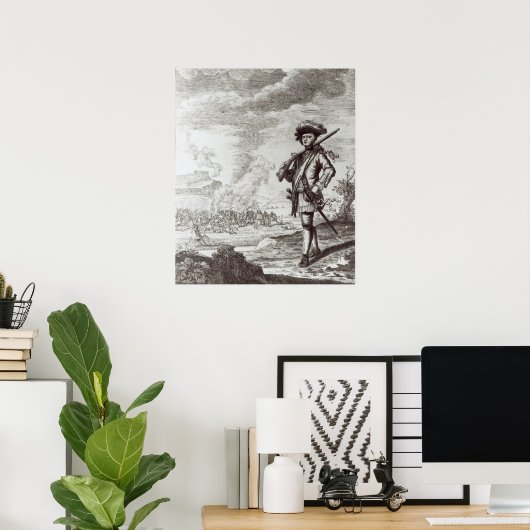 Captain Henry Morgan at the sack ポスター (ホームオフィス)