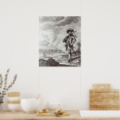 Captain Henry Morgan at the sack ポスター (キッチン)