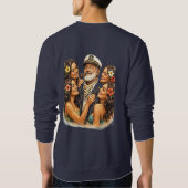 Captain John and Friends Navy Sweatshirt スウェットシャツ (裏面)