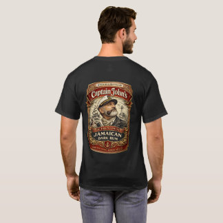 Captain John's Premium Jamaican Dark Rum - T-Shirt Tシャツ