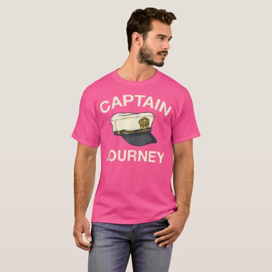 Captain Journey Seaman Name Yachtsman Nickname Fun Tシャツ (正面フル)