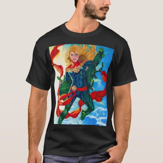Captain Marvel ~ Carol Danvers Tシャツ (正面)