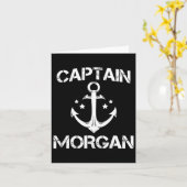 Captain Morgan Funny Birthday Personalised Surname カード (黄色い花)