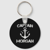 Captain Morgan Funny Birthday Personalised Surname キーホルダー (正面)