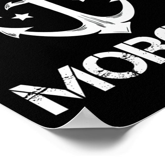 Captain Morgan Funny Birthday Personalised Surname ポスター (角)