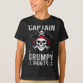 Captain Mpy Pants Rate Humor Skull Graphic  Tシャツ (正面)