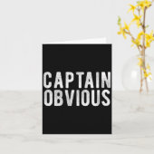 Captain Obvious Funny Phrase Saying Expression Sai カード (黄色い花)
