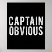 Captain Obvious Funny Phrase Saying Expression Sai ポスター (正面)