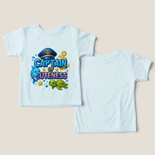 Captain of Cueness Kids 航海の Tee (デザイン正面&裏面)