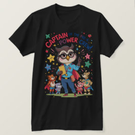 Captain of the Pre-K Power Crew Tシャツ