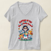 Captain of the Pre-K Power Crew Tシャツ (レイダウン)