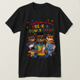 Captain of the Pre-K Power Crew Tシャツ