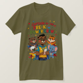 Captain of the Pre-K Power Crew Tシャツ