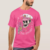 Captain Of The Struggle Bus Skeleton Coffee Funny Tシャツ (正面)