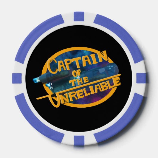 Captain of the Unreliable ポーカーチップ (正面)
