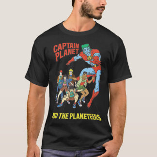 Captain Planet Planeteers United Retro Logo  Tシャツ