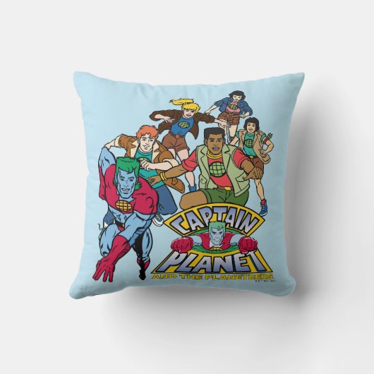 Captain Planet & the Planeteers Group Logo Graphic クッション (裏面)