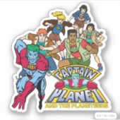 Captain Planet & the Planeteers Group Logo Graphic シール (正面)