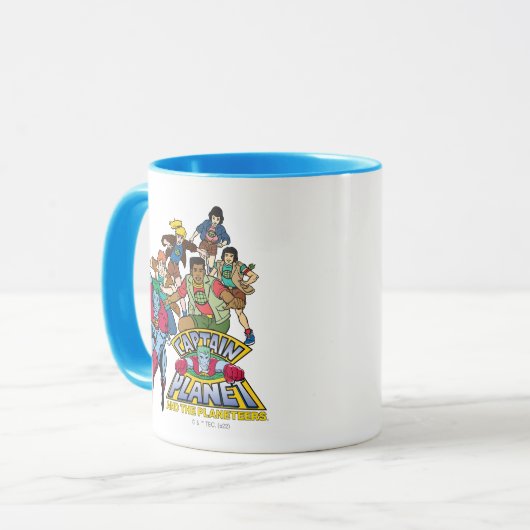 Captain Planet & the Planeteers Group Logo Graphic マグカップ (正面左)