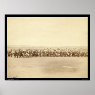 Captain Taylor & 70 Indian Scouts SD 1891 ポスター