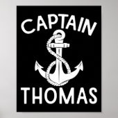 Captain Thomas Anchor Yacht Boating Ship Boat  ポスター (正面)