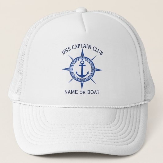 Captain Your Boat Name キャップ (正面)