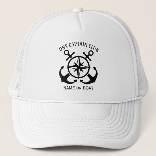 Captain Your Boat Name キャップ (正面)