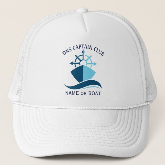 Captain Your Boat Name キャップ (正面)