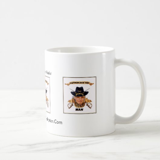 CaptainDanTheCavalryMan.Comの自由なアメリカのマグ コーヒーマグカップ (右)