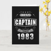 Captain's Birthday Best Captain Since 1983 カード (黄色い花)