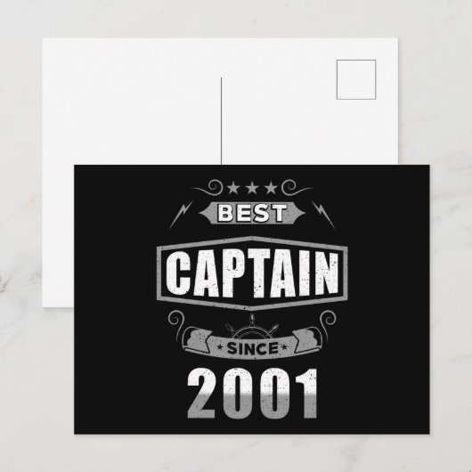 Captain's Birthday Best Captain Since 2001 ポストカード (正面/裏面)