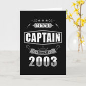 Captain's Birthday Best Captain Since 2003 カード (黄色い花)