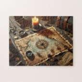 Captain's Treasure Map Nautical Adventure Decor ジグソーパズル (横)