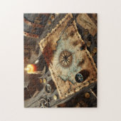 Captain's Treasure Map Nautical Adventure Decor ジグソーパズル (縦)