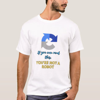 Captchaコード：あなたはロボットではない Tシャツ