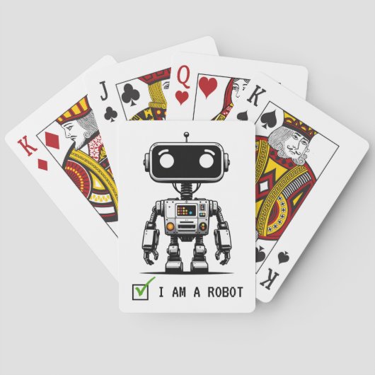 Captcha Robot – I am a Robot トランプ (裏面)