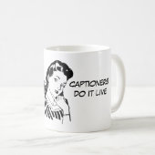 Captionersのためのおもしろいなキャプションを付ける引用文 コーヒーマグカップ (正面右)