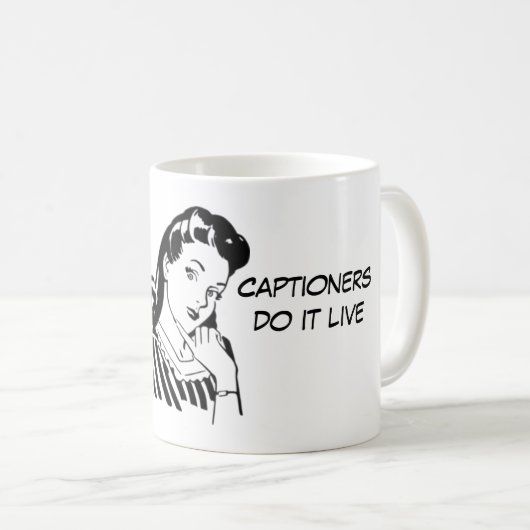 Captionersのためのおもしろいなキャプションを付ける引用文 コーヒーマグカップ (正面右)