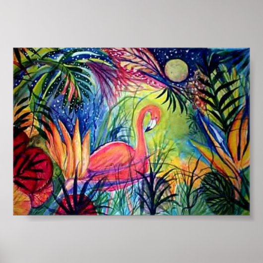 Captiva Flamingo Midnight ポスター (正面)