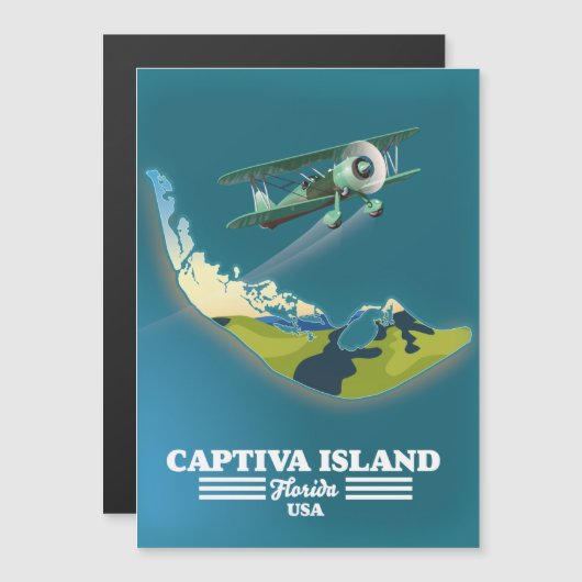 Captiva Island Florida USAの地図 (正面/裏面)