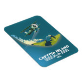 Captiva Island Florida USAの地図 マグネット (右側)